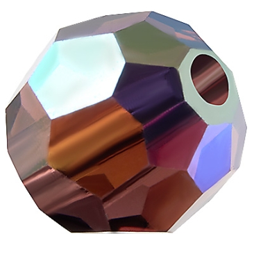 Preciosa bead ball, Round Bead, Shape: Round, 4 mm, Colour:, light burgundy AB