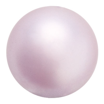 Preciosa pearl ball, Nacre Pearl, shape: Round, 4 mm, Colour: lavender