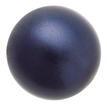 Preciosa parelbol, Nacre parel, vorm: Rond, 4 mm, kleur: donkerblauw