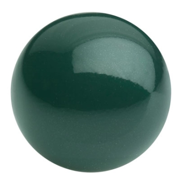 Perle Preciosa, Nacre Pearl, forme : Rond, 4 mm, Couleur : crystal malachite