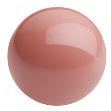 Preciosa Perle Kugel, Nacre Pearl, Form: Rund, 4 mm, Farbe: crystal salmon rose