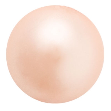 Preciosa pearl ball, Nacre Pearl, shape: Round, 4 mm, Colour: peach