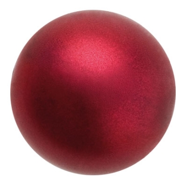 Preciosa Perle Bille, Nacre Pearl, forme : Rond, 4 mm, couleur : bordeaux