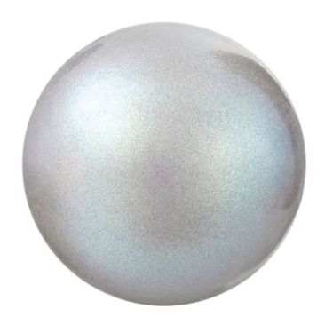 Preciosa parelbol, Nacre parel, vorm: Rond, 4 mm, kleur: parelmoergrijs