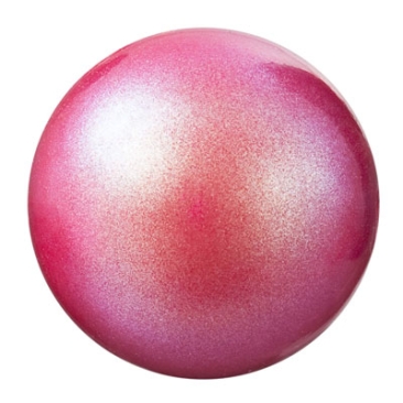Perle Preciosa, Nacre Pearl, forme : Rond, 4 mm, couleur : pearlescent red