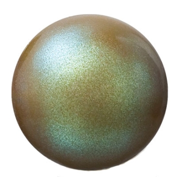 Perle Preciosa, Nacre Pearl, forme : Rond, 4 mm, couleur : pearlescent khaki