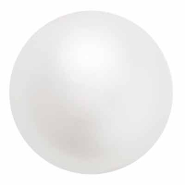Preciosa Perle Kugel, Nacre Pearl, Form: Rund, 6 mm, Farbe: white