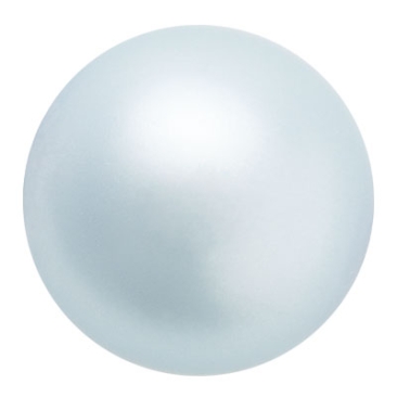 Preciosa parelbol, Nacre parel, vorm: Rond, 6 mm, kleur: lichtblauw