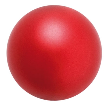 Preciosa parelbol, Nacre parel, vorm: Rond, 6 mm, Kleur: rood