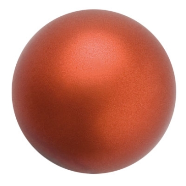 Perle Preciosa, Nacre Pearl, forme : Rond, 6 mm, couleur : dark copper