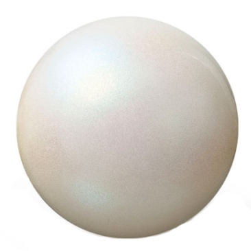 Preciosa Perle Kugel, Nacre Pearl, Form: Rund, 8 mm, Farbe: pearlescent cream