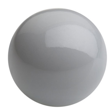 Preciosa Ronde parelmoer Cabochon, diameter 8 mm, kleur: kristal keramiek grijs