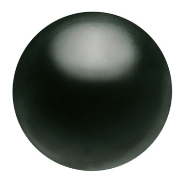 Preciosa Runder Nacre Cabochon, Durchmesser 8 mm, Farbe: black