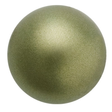 Preciosa Round Nacre Cabochon, diameter 8 mm, colour: dark green