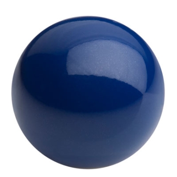 Preciosa Round Nacre Cabochon, diameter 8 mm, colour: navy blue