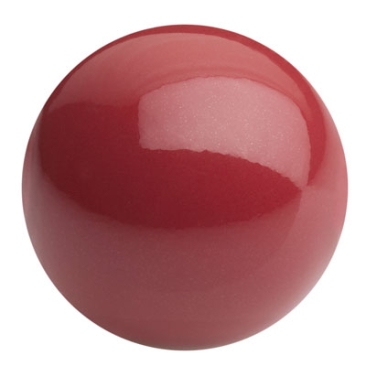 Preciosa Cabochon Nacre rond, diamètre 8 mm, couleur : crystal cranberry