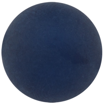 Polaris kraal, rond, ca. 14 mm, donkerblauw.