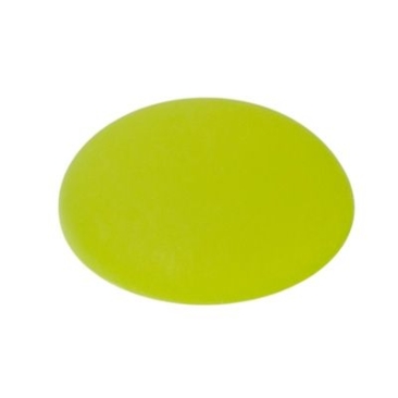 Cabochon, round, 16 mm, light green