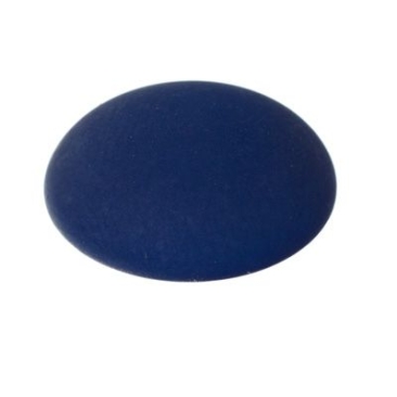 Cabochon, rond, 16 mm, donkerblauw