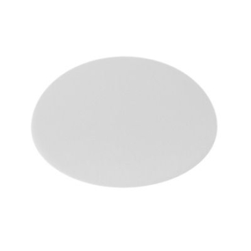 Cabochon, round, 16 mm, white