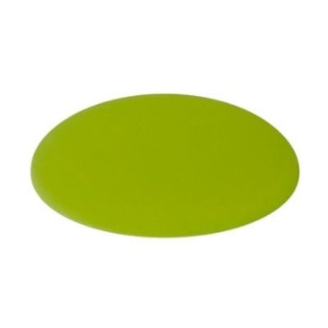 Polaris cabochon, round, 25 mm, light green