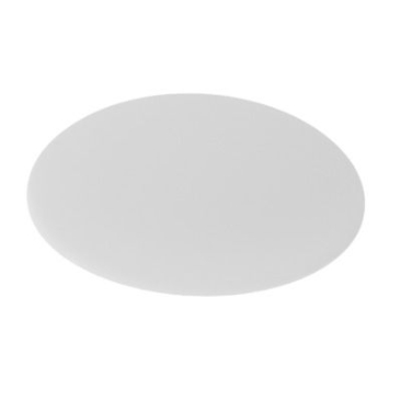 Polaris cabochon, rond, 25 mm, blanc