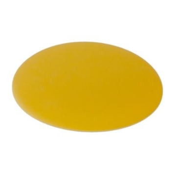Polaris cabochon, round, 25 mm, sunshine yellow