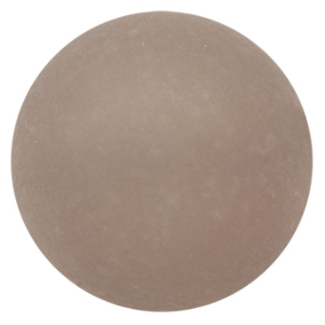 Perle polaire, ronde, env. 16 mm, gris foncé