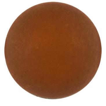 Perle polaire, ronde, env. 16 mm, brun foncé