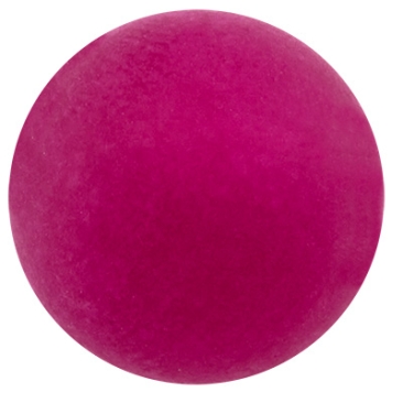 Perle polaire, ronde, env. 16 mm, rouge framboise