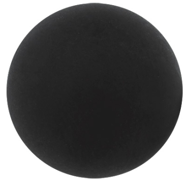 Perle polaire, ronde, env. 16 mm, noire