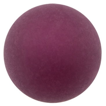 Polaris bead, round, approx. 16 mm, dark purple