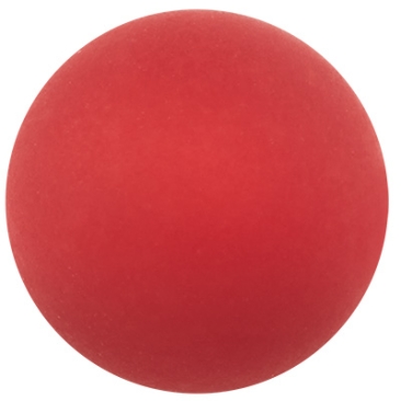 Perle polaire, ronde, env. 16 mm, rouge