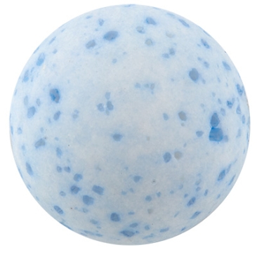 Polaris bead gala sweet, ball, 8 mm, sky blue
