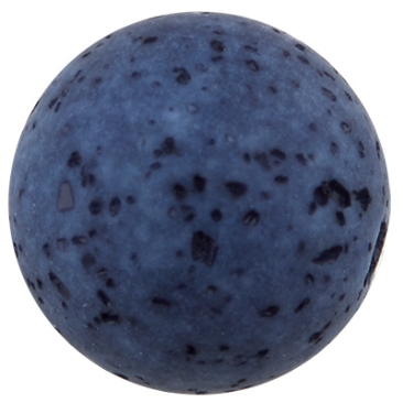 Polaris kraal gala lief, bol, 8 mm, donkerblauw