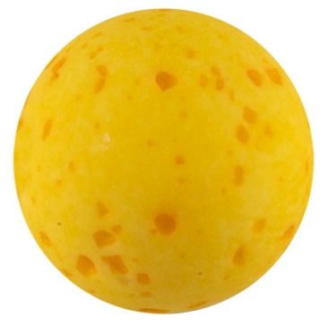 Polaris bead gala sweet, ball, 8 mm, sunshine yellow