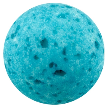Polaris bead gala sweet, ball, 8 mm, turquoise blue