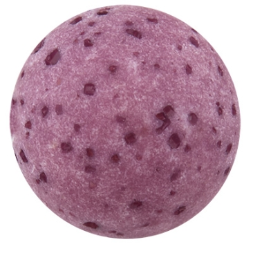 Perle polaire gala sweet, boule, 8 mm, violet foncé