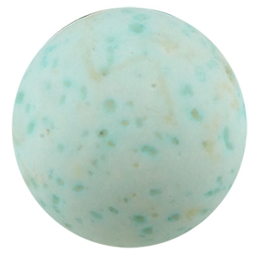 Polaris bead gala sweet, ball, 8 mm, aqua