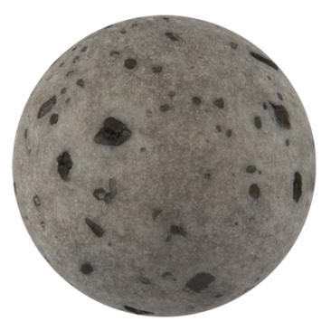 Polaris bead gala sweet, ball, 8 mm, anthracite