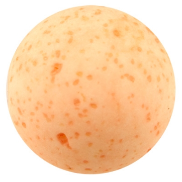 Polaris bead gala sweet, ball, 8 mm, orange
