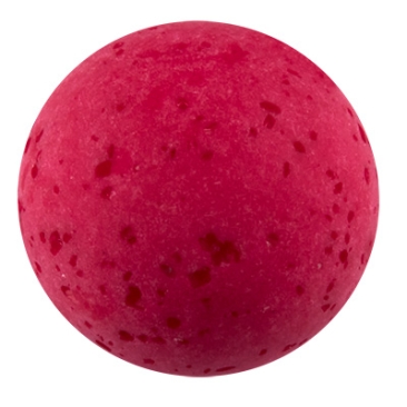 Polaris bead gala sweet, ball, 20 mm, raspberry red