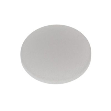Polaris cabochon, rond, 12 mm, blanc