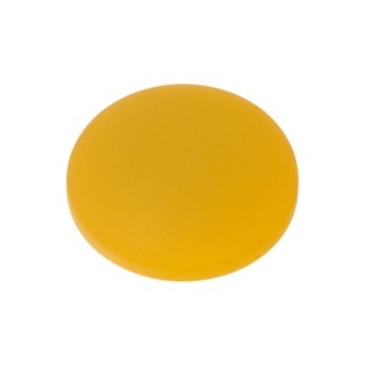 Polaris cabochon, round, 12 mm, sunshine yellow