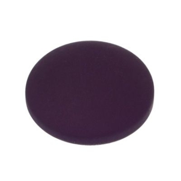 Cabochon Polaris, rond, 12 mm, violet foncé