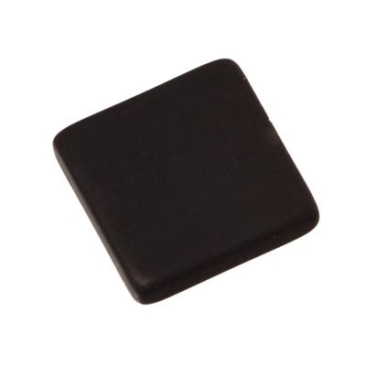 Polaris cabochon, carré, 12 x 12 mm, noir