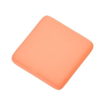 Polaris cabochon, carré, 12 x 12 mm, orange