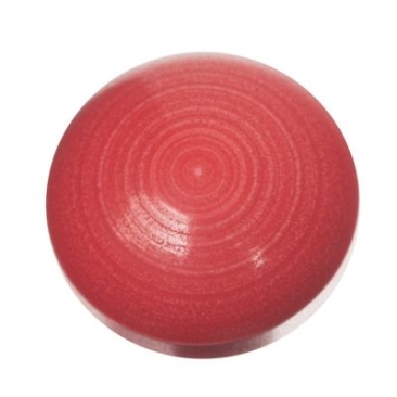 Polaris cabochon, round, 12 mm, surface: ceramica, colour: siam