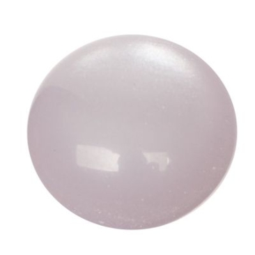 Polaris shiny cabochon, round, 12 mm, lavander