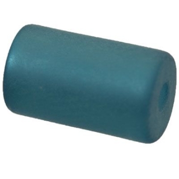 Polaris roller, approx. 10 x 6 mm, turquoise blue